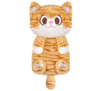 Orange Cat Microwave Heating Pad for Belly, Neck & Shoulders, Heated Stuffed Animal with Moist Heat, Removable Plush Cover, Unscented Natural Fill, Adorable Surprise Present, 6.3" x 10.6", 1.2 lb