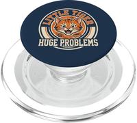 Orange Cat Mom Little Tiger Huge Problems Sarcastic PopSockets PopGrip for MagSafe