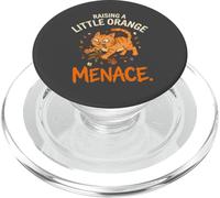 Orange Cat Mom Raising A Little Orange Menace PopSockets PopGrip for MagSafe