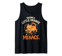 Orange Cat Mom Raising A Little Orange Menace Tank Top
