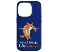 Orange Cat Mom Send Help Its Orange Cat Chaos Case for iPhone 14 Pro