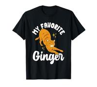 Orange Cat My Favorite Ginger Orange Tabby Cat T-Shirt