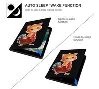 Orange Cat Sitting on A Rooster Case Compatible for ipad Pro/2016 ipad Pro (9.7in) Tablet Cases Stand Protective Cover with Sleep/Wake