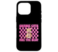 Orange Cats Are The Best Tabby Cat Girl Cat Mom Coquette Bow Case for iPhone 16 Pro