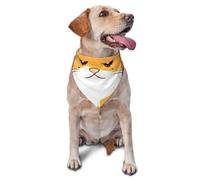 Orange Cats Dog Bandana Pet Scarf Accessories for Small Medium Dogs Cats Photo Prop, Triangle Pet Bandanas Adjustable Puppy Bib Washable Dog Kerchief Puppy Neckerchief