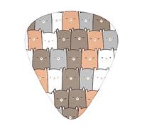 Orange Cats Printed Guitar Picks Personalized Guitar Plectrums 12 Pcs For Acoustic Guitar Electric Guitar And Bass Bulk Guitar Pick One Size