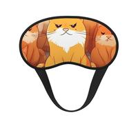 Orange Cats Sleep Mask for Side Sleeper, Light Blocking Night Masks for Sleeping Eye Mask for Women Men Eye Cover Soft Comfortable Eye Shade for Travel, Nap