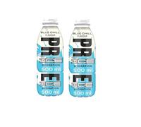 Orange Chill Ice,Blue Chill Ice,Red Chill Ice,Future Freeze Hydration Drink Bottles 500ml (2 x Bottles, Priime Blue Chill Ice Drink)