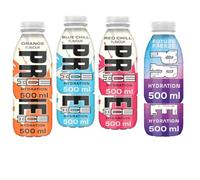 Orange Chill Ice,Blue Chill Ice,Red Chill Ice,Future Freeze Hydration Drink Bottles 500ml - 4 x Mixed Flavours of Drinks