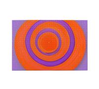 Orange Circle Centre Adult Wooden Jigsaw Puzzle 1000 Pieces for The Perfect Visual Feast! 1000pcs
