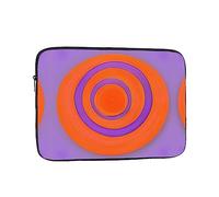 Orange Circle Centre Laptop Sleeve, 15 inch Laptop Bag, Suitable for Business Casual or School Laptop Carrying Bag