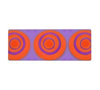 Orange Circle Centre Large Mouse Pad, Extended Gaming Mousepad,Non-Slip Rubber Base Keyboard Mat31.5x11.8 Inch,XLfor Office Home