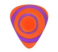 Orange circle centre Patterned guitar picks - (thin/medium/thick) free to choose, suitable for all kinds of string instruments,
