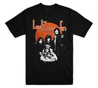 Orange Circle T-Shirt Led Zeppelin Black M