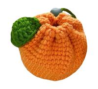 Orange Coin Pouch,Mandarin Orange Bag | Drawstring Crochet Fruit Packages | Cute Orange Shaped Wallet Hook Tangerine Bag Hook Purse Coin, Chargers, Headphones, Headphones