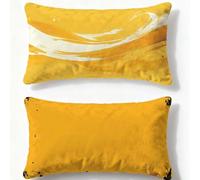 Orange Color Cushion Covers 16x24in Simplicity Pillows 2 pack Rectangle Cushion Covers,2026 New Velvet Double-Sided Printing Decorative Pillows for Bed Winter Lndoor Home Bedroom Decorative Q-417U