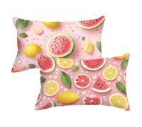Orange Color Cushion Covers 70x90 Large Cushions Pink Pillow Cases 2 pack, Sofa Cushions Decorative Pillows with Invisible Zipper Velvet Rectangle Pillowcases for Indoor Living Room Home Decor P-207