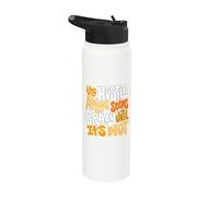 Orange Color Hustle Ain't So Crazy Orange Graphic Stainless Steel Insulated Water Bottle