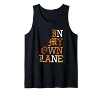Orange Color in My Own Lane Orange Graphic Tank Top