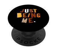 Orange Color Just How I Be Orange Graphic PopSockets Adhesive PopGrip