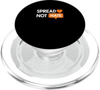 Orange Color Love Not Hate Orange Graphic PopSockets PopGrip for MagSafe