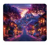 Orange Color Mouse Mat 200x180mm, Small Mouse Pad Architecture Waterproof Gaming Mousepad, Mini Desk Mat with Anti-Slip Base, Stitched Edges Mousepad, Keyboard, Mousemats for Desk Gifts H-7076