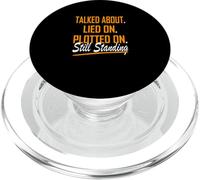 Orange Color Still Standing Orange Graphic PopSockets PopGrip for MagSafe