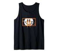 Orange Color The Eyes, Chico Orange Graphic Tank Top