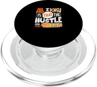 Orange Color The Hustle Looks Crazy Orange Graphic PopSockets PopGrip for MagSafe