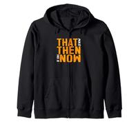 Orange Color This Is Now Orange Graphic Zip Hoodie
