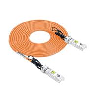 [Orange] Colored 10G SFP+ DAC Cable - Twinax SFP Cable for Cisco SFP-H10GB-CU5M, Ubiquiti UniFi, D-Link, Supermicro, Netgear, Mikrotik, Fortinet, 5-Meter(16.4ft)