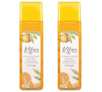 Orange Concentrated Laundry Fragrance 200ml 80 Washing Cycles - Long Lasting Perfume Fabric Conditioner Highly-Concentrated Formula Soft & Refreshed Compartment - Pack of 2