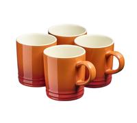(Orange) Cooks Professional 4 Piece Mug Set 240ml
