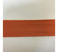 Orange Cotton Blend Binding Apron Herringbone Twill Webbing Tape Sew Strap 25mm Wide 1"- 20 metres
