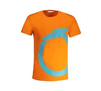 Orange Cotton Logo Print T-Shirt - male - Trussardi - T-Shirts - Orange - 2XL - Tops 2XL