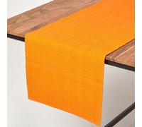 (Orange) Cotton Plain Table Runner