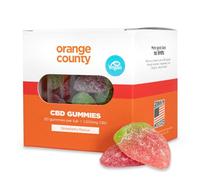 Orange County CBD Gummies, 1200mg High Strength - 20 Vegan Strawberry Gummies - Gluten-Free, Non-GMO - Reduce Stress, Calm Anxiety, Unwind, Improve Sleep - THC-Free