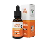 Orange County CBD Oil 1500mg (30ml) Orange Flavour - High Strength & Fast Absorption CBD Drops Blend with Coconut-Derived MCT Oil, 100% Natural Ingredients, Vegan & Gluten Free