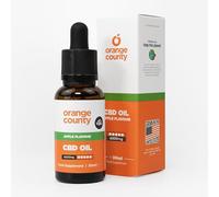 Orange County CBD Oil 6000mg (30ml) Apple Flavour - High Strength & Fast Absorption CBD Drops Blend with Coconut-Derived MCT Oil, 100% Natural Ingredients, Vegan & Gluten Free