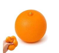 Orange Crunchy Squishy, Crunchy Orange Squishy, Realistic Fruit Squeeze Stress Ball with Loud Crunch Sound, Fast Rebound Scented Simulation Fruit Fidget Toy for Adults Anxiety Relief