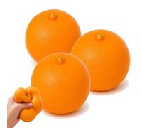 Orange Crunchy Squishy, Crunchy Orange Squishy, Realistic Fruit Squeeze Stress Ball with Loud Crunch Sound, Fast Rebound Scented Simulation Fruit Fidget Toy for Adults Anxiety Relief