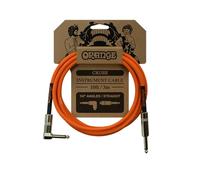 Orange Crush 3m Guitar Cable, 10ft Instrument Cable for Bass, Acoustic & Electric Guitar, 6.35mm, 1/4 Inch Angled Jack Lead