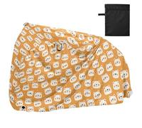 Orange Cute Polar Bears White Waterproof Cover for Bike with Lock Holes Anti Dust Rain Snow UV Storage Road Bike Cover Fits for Most accesorios para bicicletas de adultos