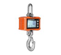 (Orange) Digital Hanging Scale 1000kg/ 2204lbs Portable Heavy Duty Crane Scale Lcd Backlight Industrial Hook Scales Unit Change/ Data Hold/ Tare/ Zero Compitia