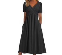 Orange Dresses for Women UK Women's Shirt Dresses Size 18 Summer for Women UK Long Sleeve Pencil Dress Boob Tube Dress Long Baby Pink Bodycon Ladies Shirt Size 18 Black XXL