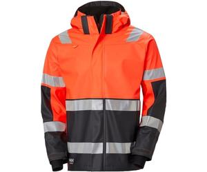 Orange/Ebony Helly Hansen Alna 2.0 Work Rain Jacket (X Large)