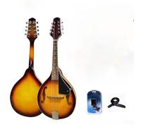 Orange Eight String Mandolin Instrument Complete Set Including Sponge Bag Professional Standard Mandolin(7)