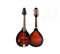 Orange Eight String Mandolin Instrument Complete Set Including Sponge Bag Professional Standard Mandolin(2)