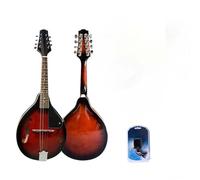 Orange Eight String Mandolin Instrument Complete Set Including Sponge Bag Professional Standard Mandolin(4)
