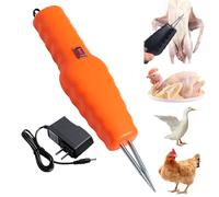 Orange,Electric Quick Chicken Plucker,Poultry Feather Plucker,Rechargeable Handheld Small Chicken Plucker Machine Easy to Clean Quick Feather,for Chicken Birds Duck Farm